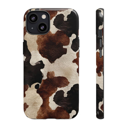 Brown Black Cowhide Tough Case