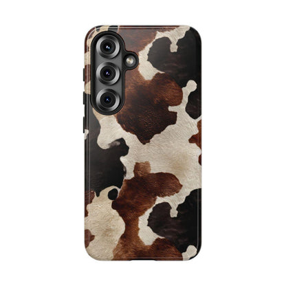 Brown Black Cowhide Tough Case