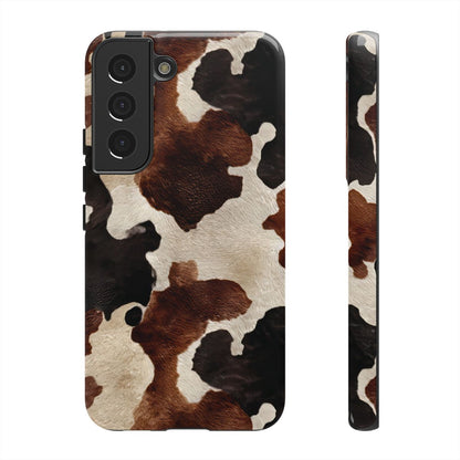 Brown Black Cowhide Tough Case
