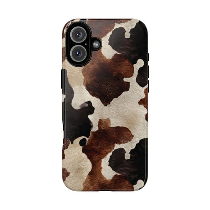 Brown Black Cowhide Tough Case