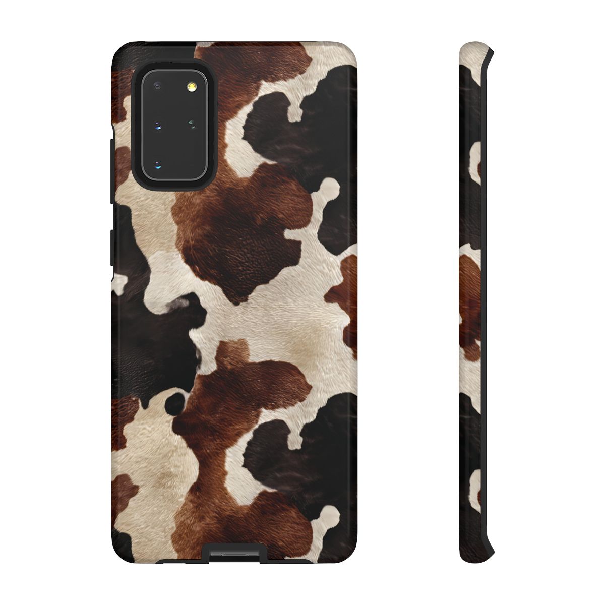 Brown Black Cowhide Tough Case