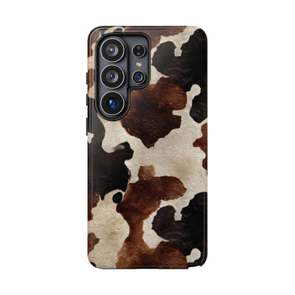 Brown Black Cowhide Tough Case