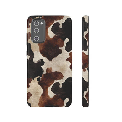 Brown Black Cowhide Tough Case