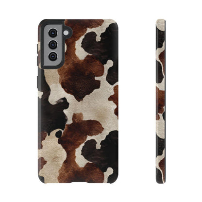 Brown Black Cowhide Tough Case