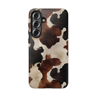 Brown Black Cowhide Tough Case