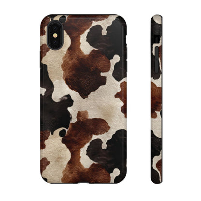 Brown Black Cowhide Tough Case