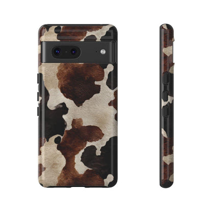 Brown Black Cowhide Tough Case