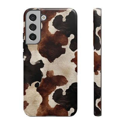 Brown Black Cowhide Tough Case