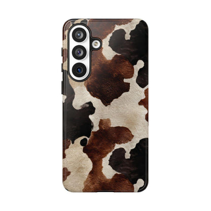 Brown Black Cowhide Tough Case