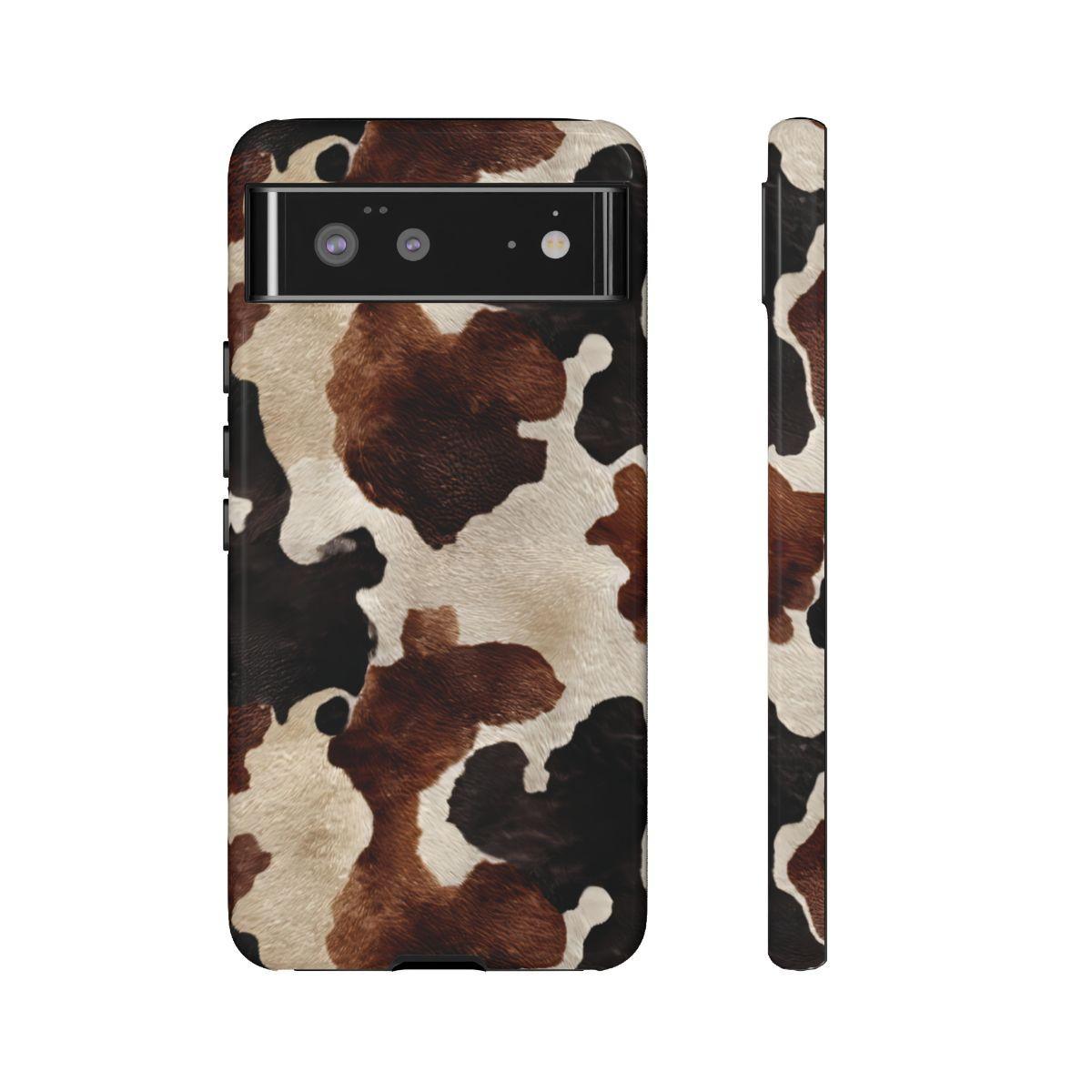 Brown Black Cowhide Tough Case