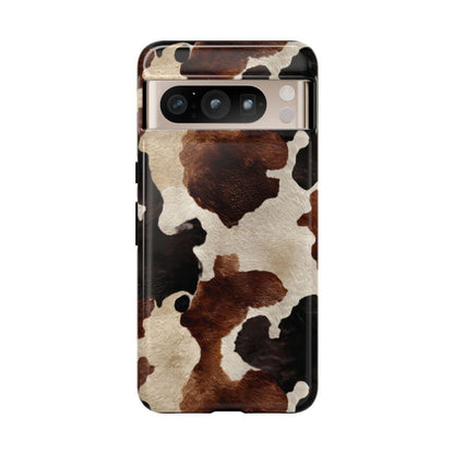 Brown Black Cowhide Tough Case