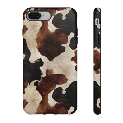 Brown Black Cowhide Tough Case