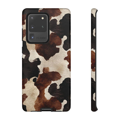 Brown Black Cowhide Tough Case