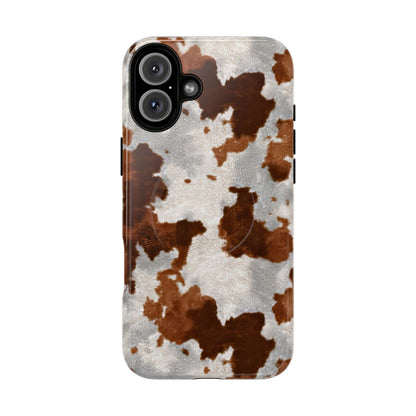 Brown Cowhide Magnetic Case