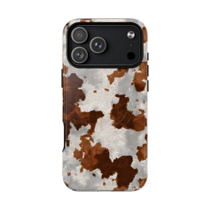 Brown Cowhide Magnetic Case