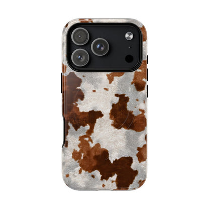 Brown Cowhide Magnetic Case