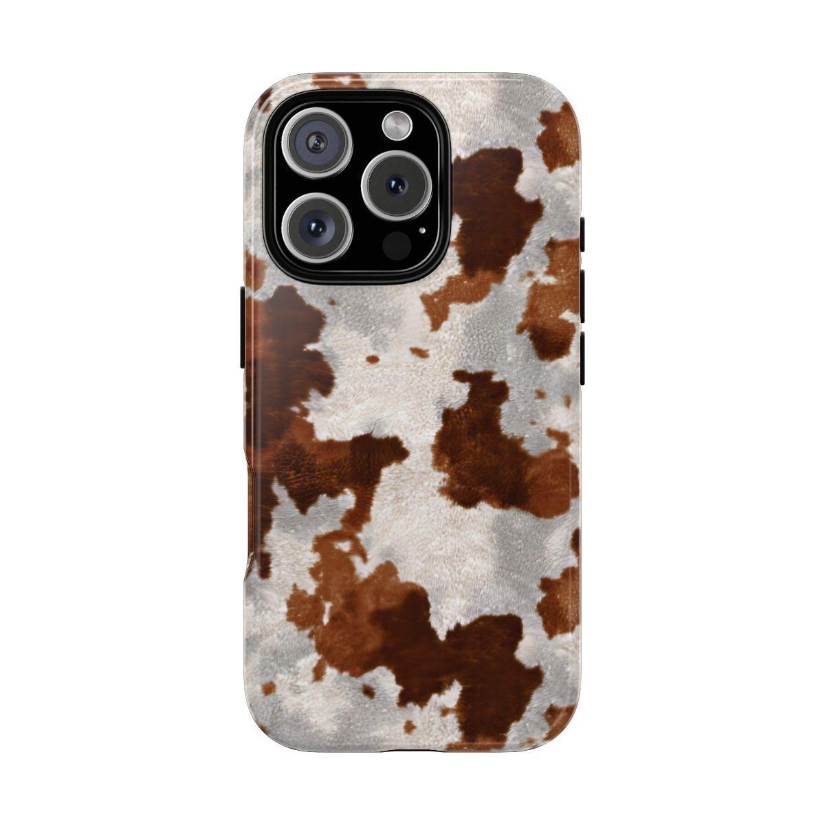 Brown Cowhide Tough Case