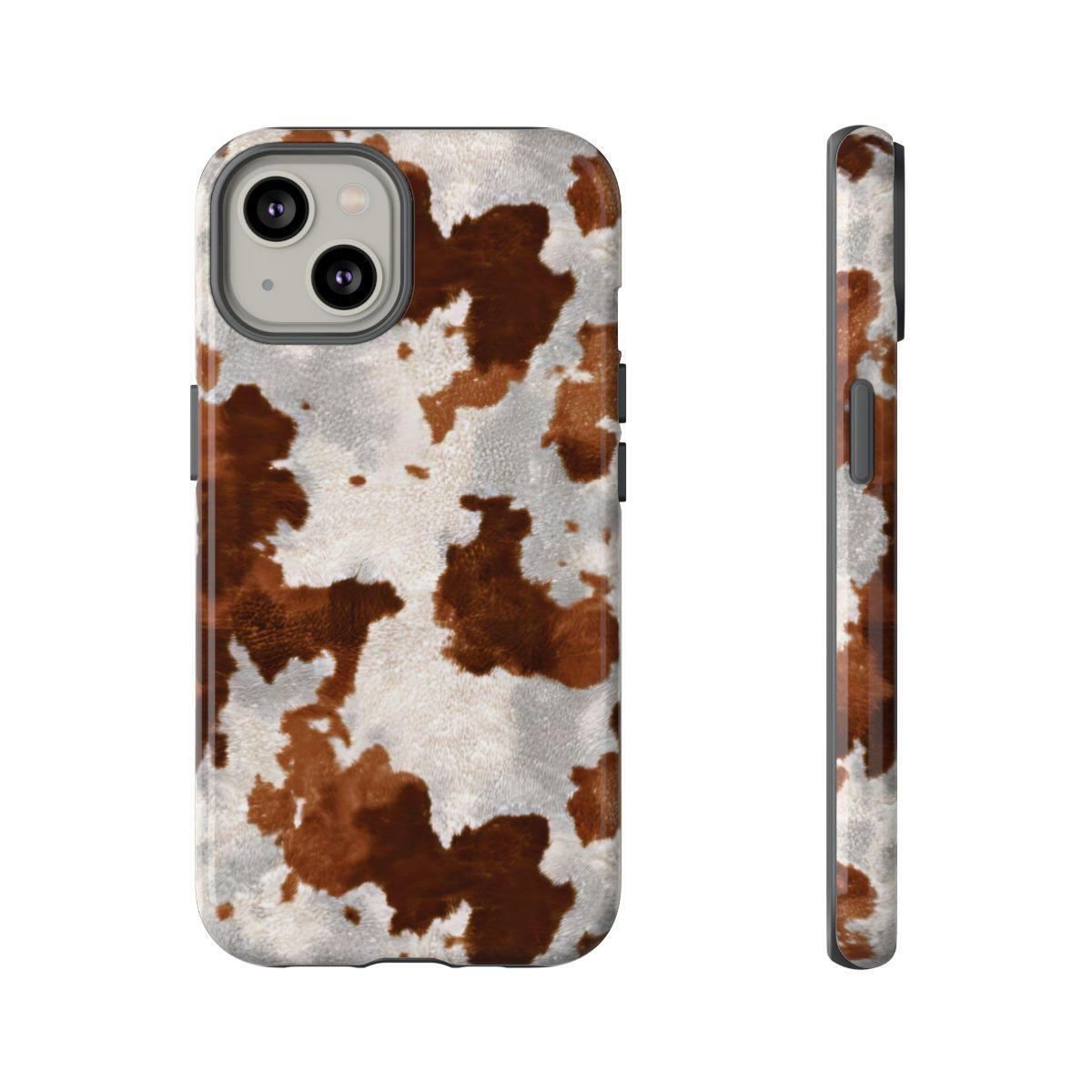 Brown Cowhide Tough Case