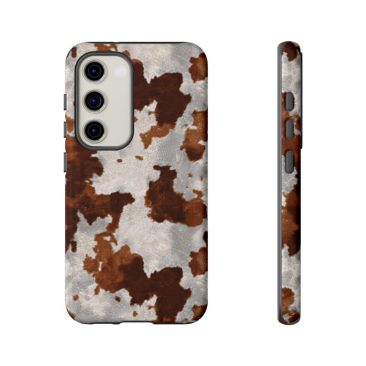 Brown Cowhide Tough Case