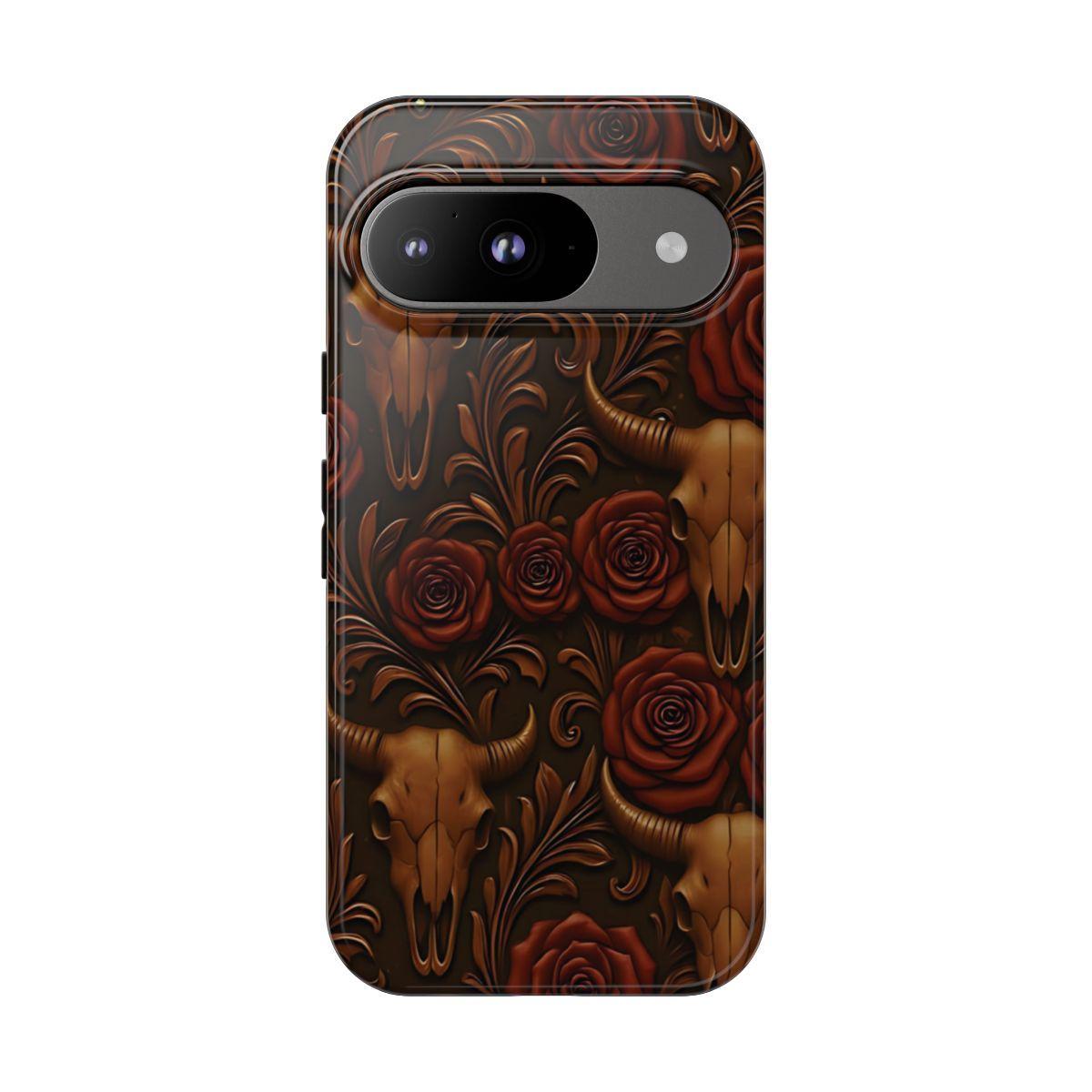 Bull Skull Cowgirl Rose Tough Case