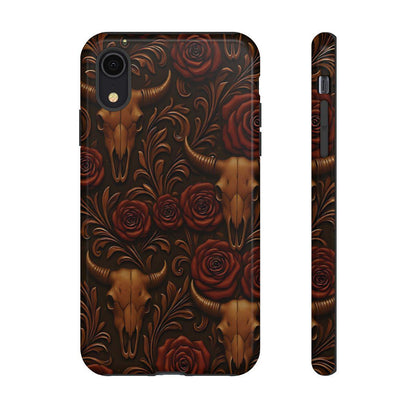 Bull Skull Cowgirl Rose Tough Case