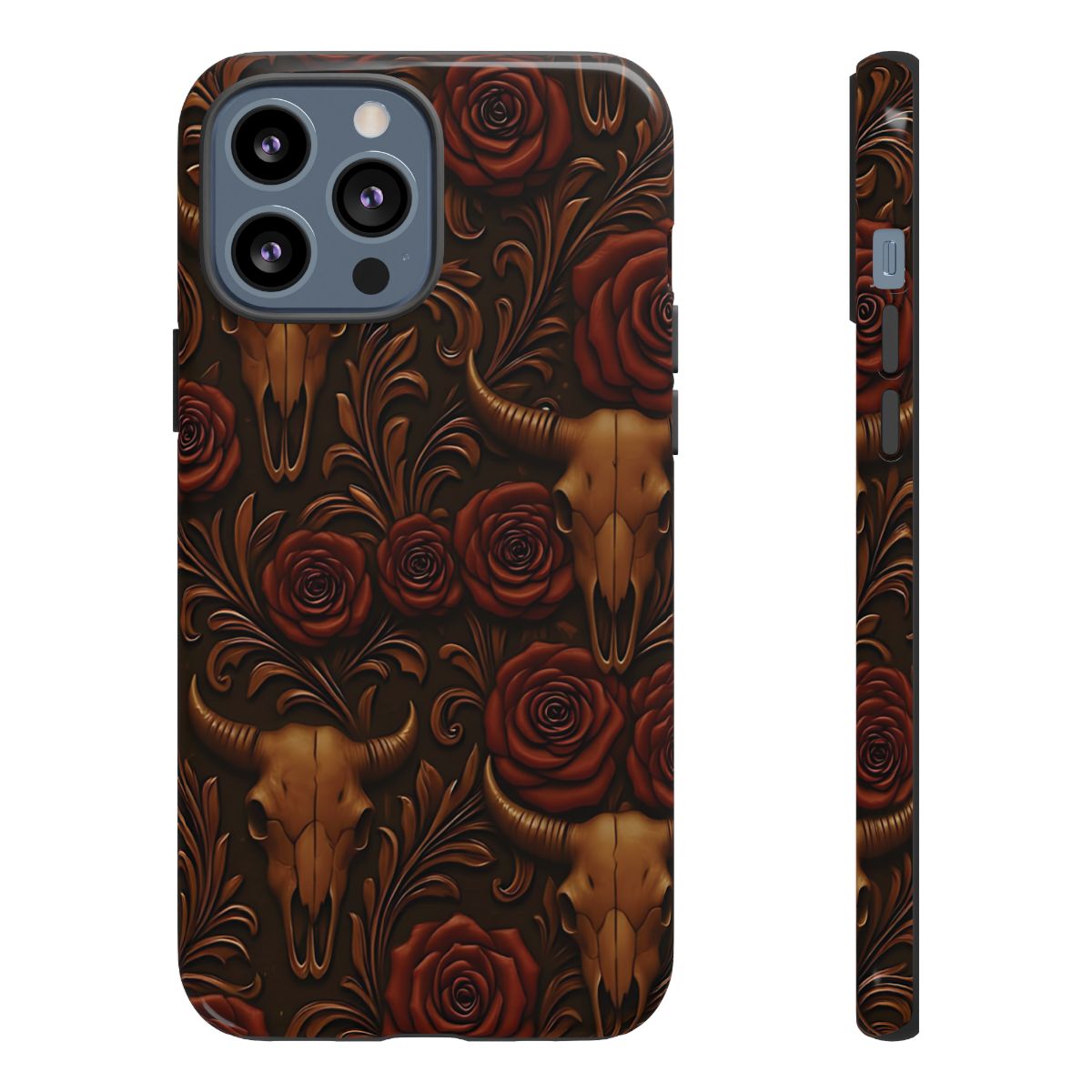 Bull Skull Cowgirl Rose Tough Case