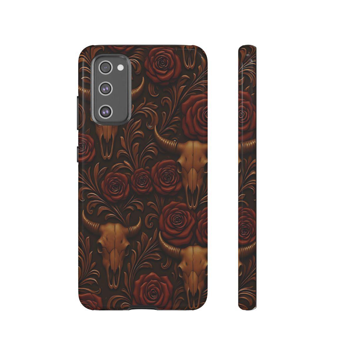 Bull Skull Cowgirl Rose Tough Case