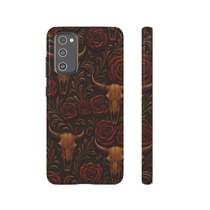 Bull Skull Cowgirl Rose Tough Case