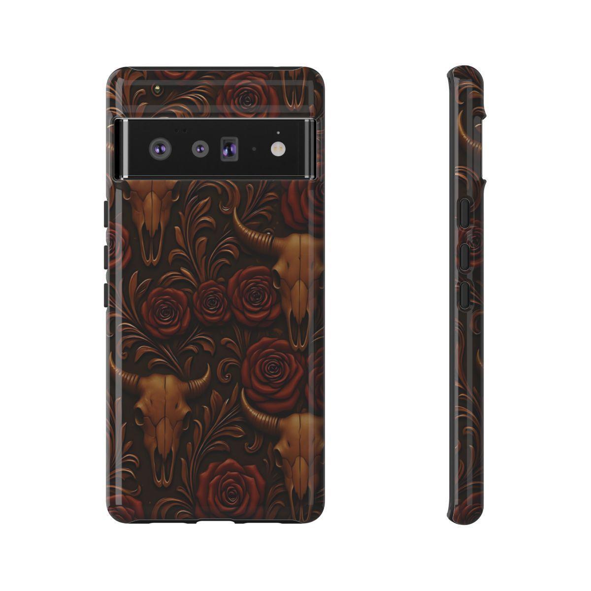 Bull Skull Cowgirl Rose Tough Case