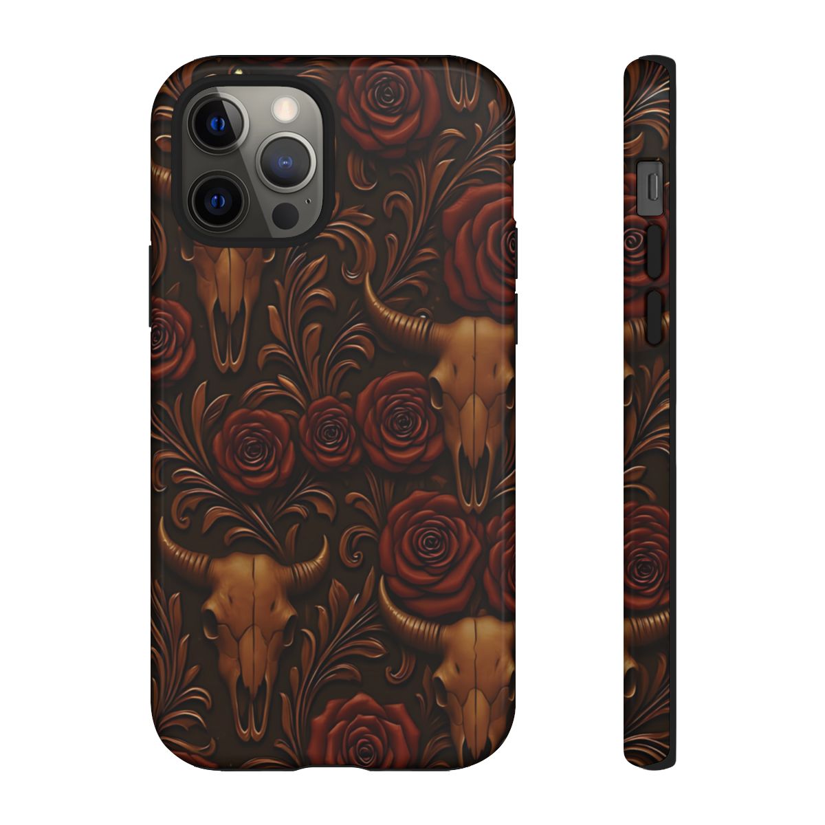 Bull Skull Cowgirl Rose Tough Case