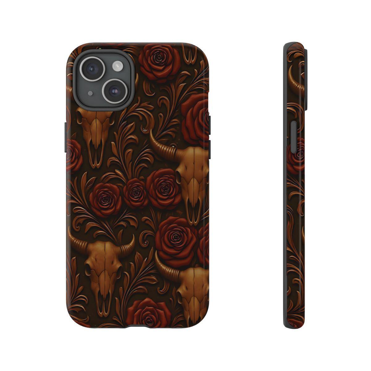 Bull Skull Cowgirl Rose Tough Case