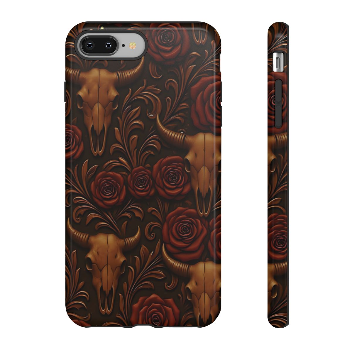 Bull Skull Cowgirl Rose Tough Case