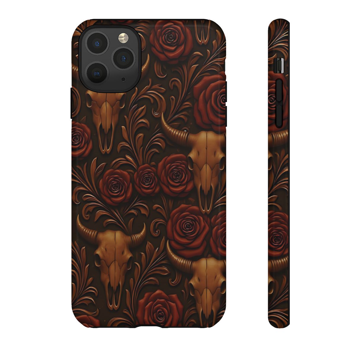 Bull Skull Cowgirl Rose Tough Case