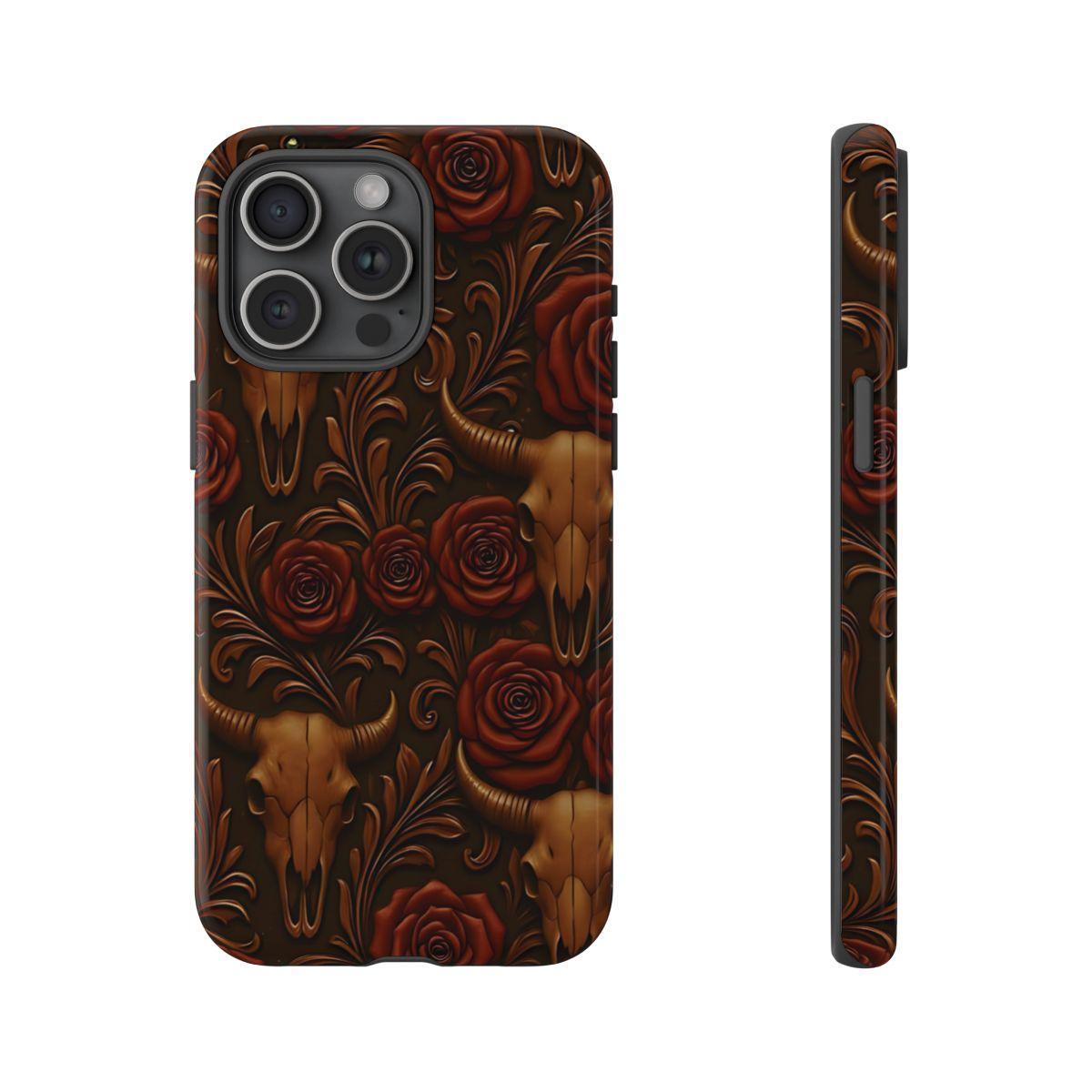 Bull Skull Cowgirl Rose Tough Case