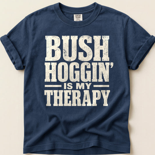 Bush Hoggin T-shirt on Navy