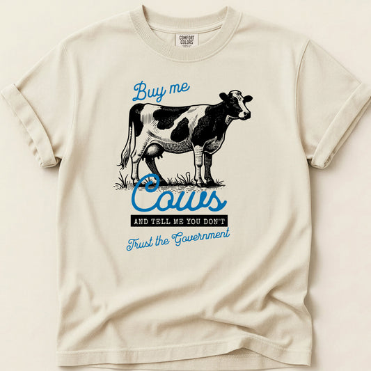 Buy Me Cows T-shirt on Ivory