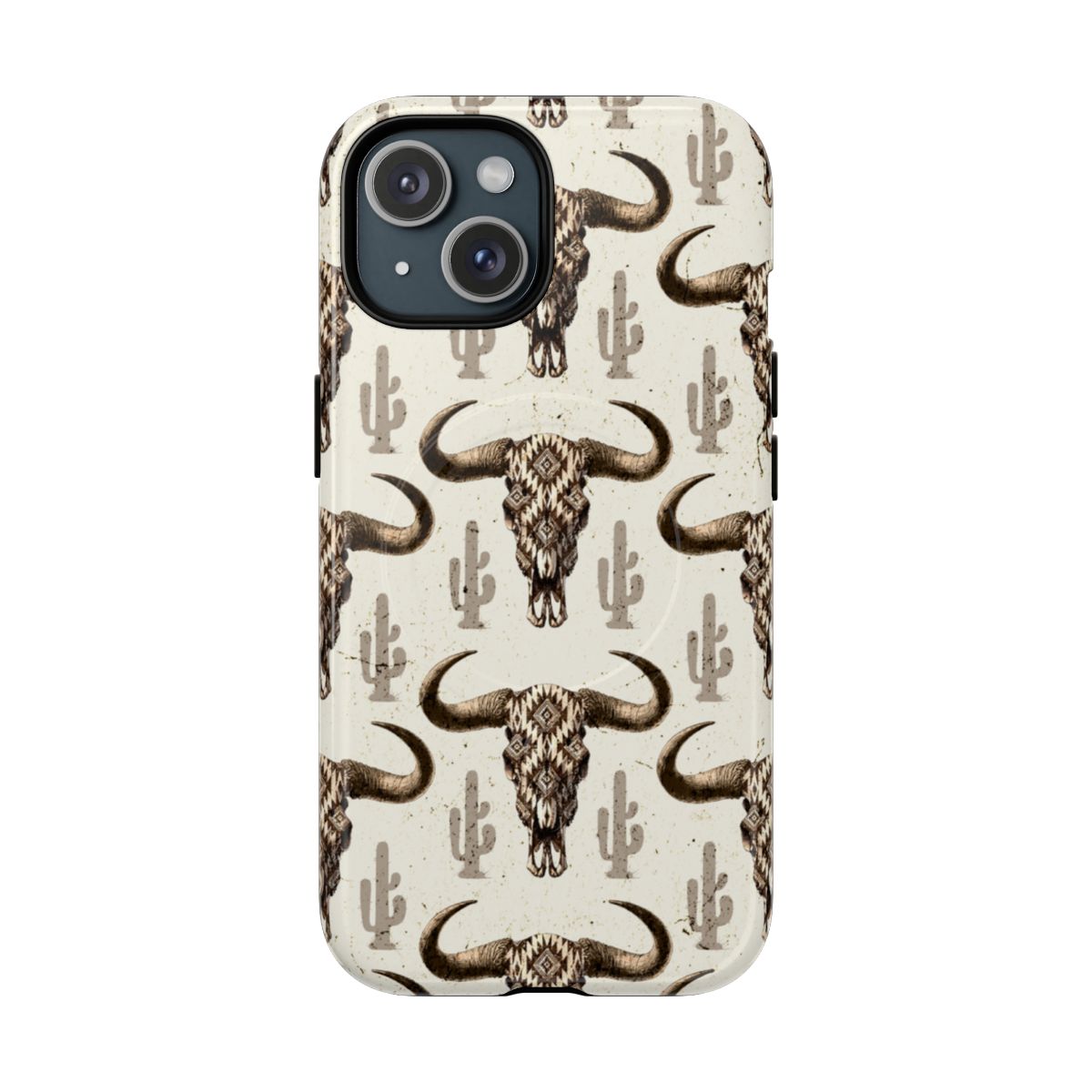 Cactus Aztec Skull Magnetic Case