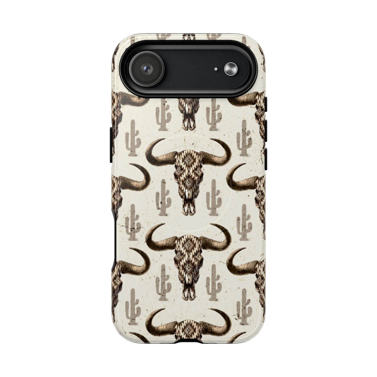 Cactus Aztec Skull Magnetic Case