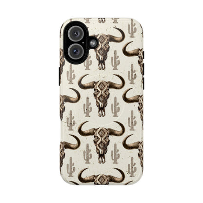 Cactus Aztec Skull Magnetic Case
