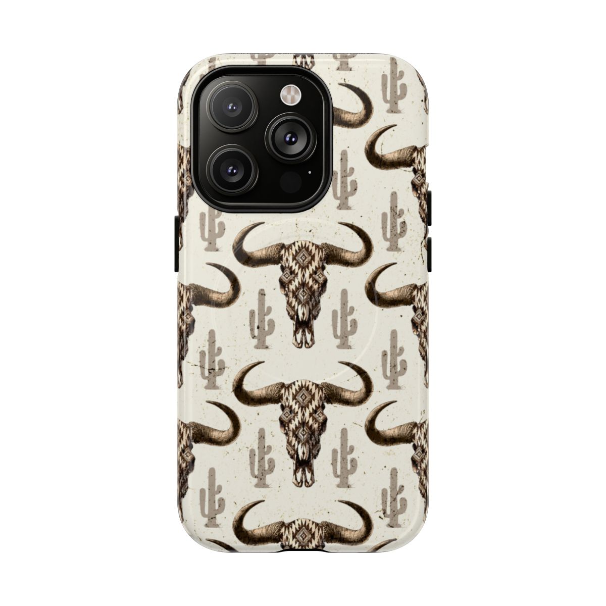 Cactus Aztec Skull Magnetic Case