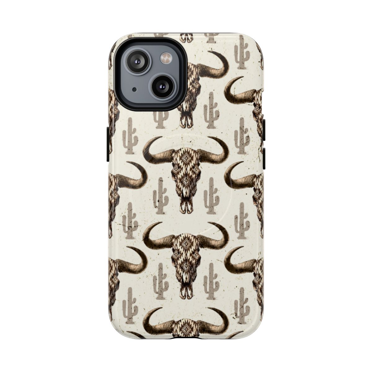 Cactus Aztec Skull Magnetic Case