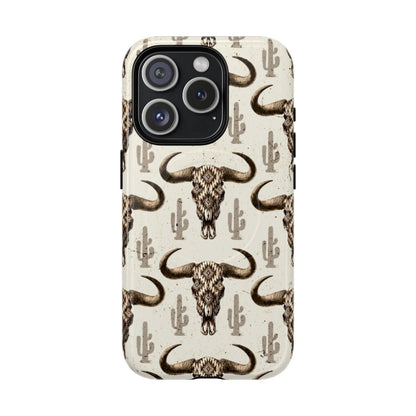 Cactus Aztec Skull Magnetic Case