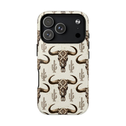 Cactus Aztec Skull Magnetic Case