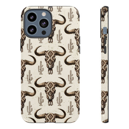 Cactus Aztec Skull Tough Case