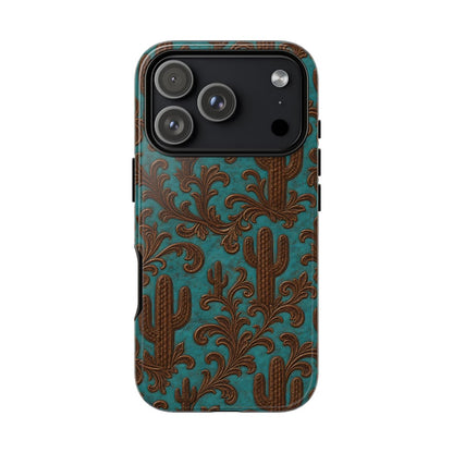 Cactus + Scrolls Tough Case - iPhone 18 Pro