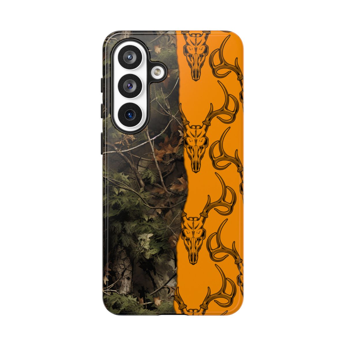 Camo Deer Skulls Orange Tough Case