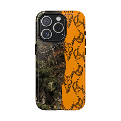 Camo Deer Skulls Orange Magnetic Case