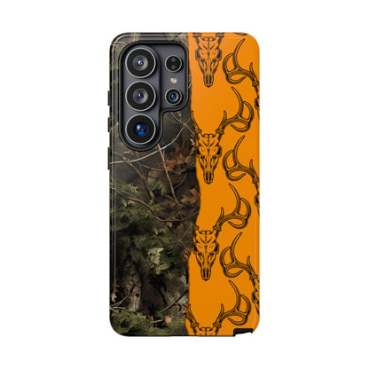 Camo Deer Skulls Orange Tough Case