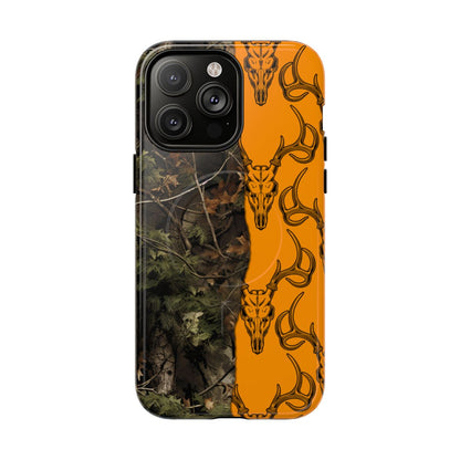 Camo Deer Skulls Orange Magnetic Case