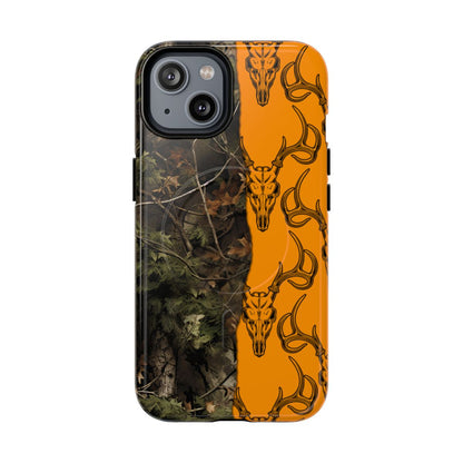 Camo Deer Skulls Orange Magnetic Case